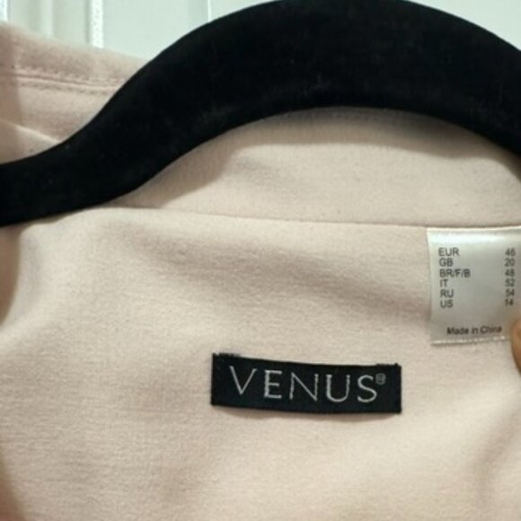 Venus Light Pink Tailored Blazer – Size 14 - Picture 2 of 3